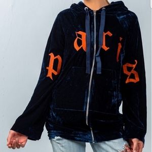 velour hoodie